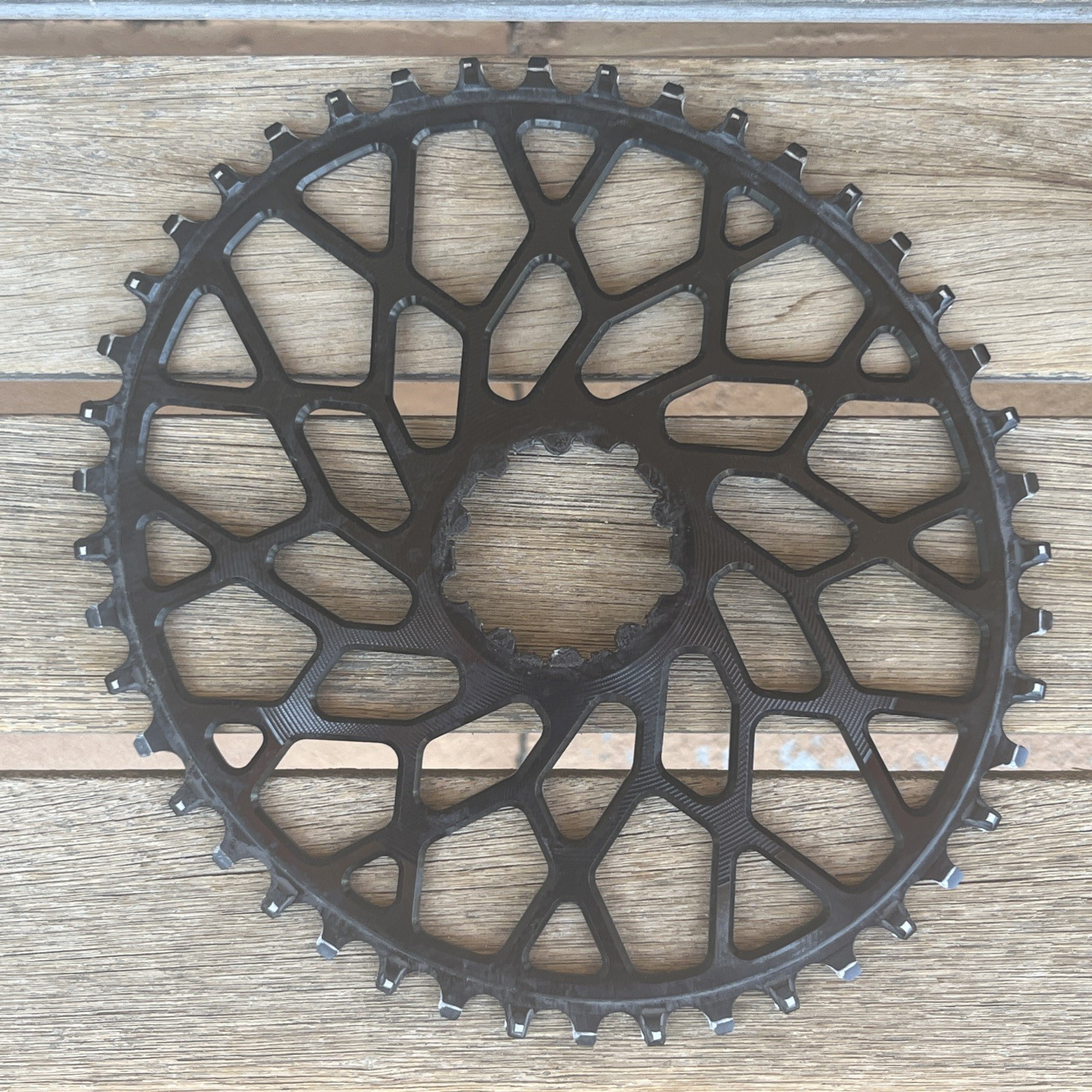 Absolte Black CX 1X OVAL chainring for Sram 3-Bolt direct mount cranks w/Box