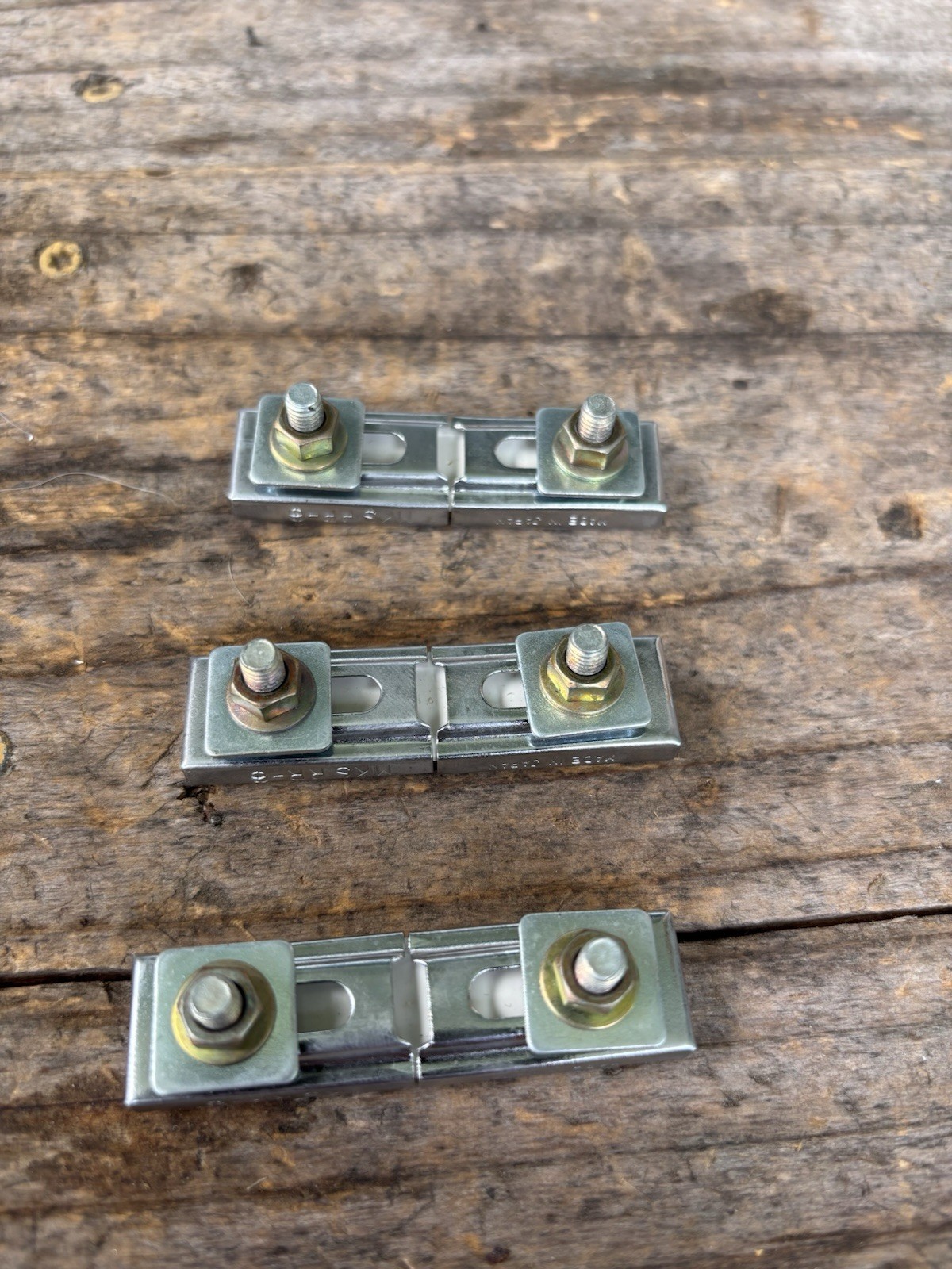 3 NOS MKS Old School RR-6 Pedals Reflectors- Chrome Wrapped 2-Piece Design