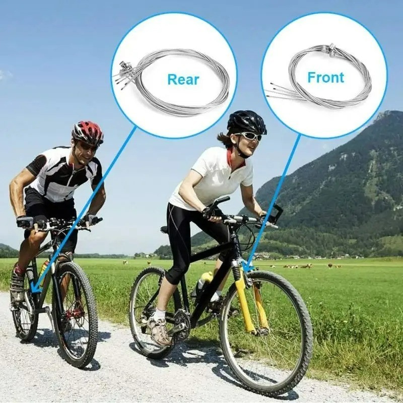 2M Bicycle Brake Gear Cable MTB Road Bike Shifter Inner Wire Steel 1.2mm