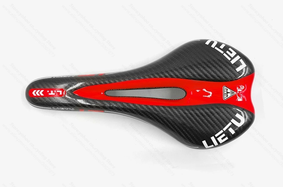 MTB Road Bike Carbon Leather Saddle Cycling Seat Front Cushion Bike Saddle