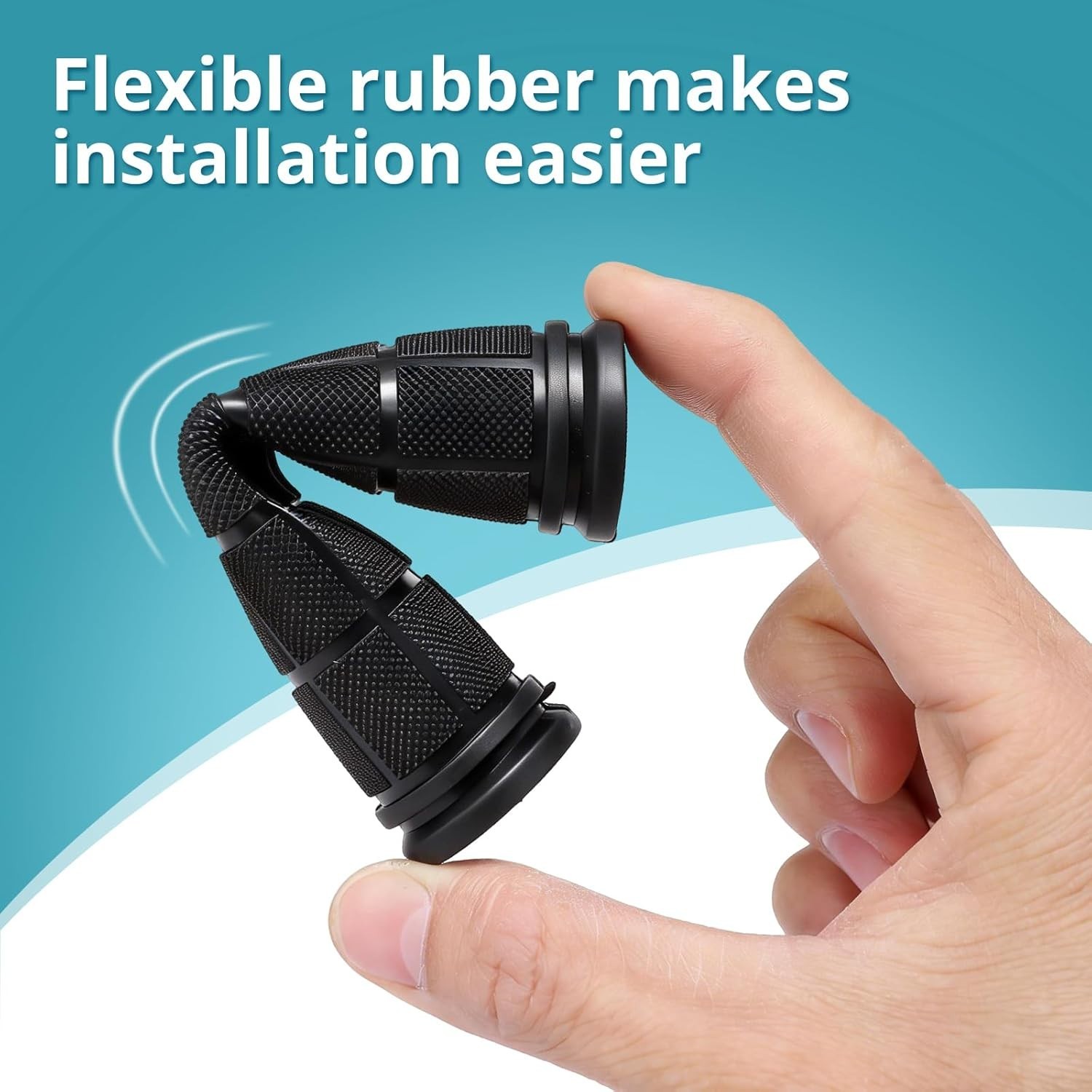 Bike Handlebar Grips Replacement Rubber Black Non Slip for Kids Bikes Scooters