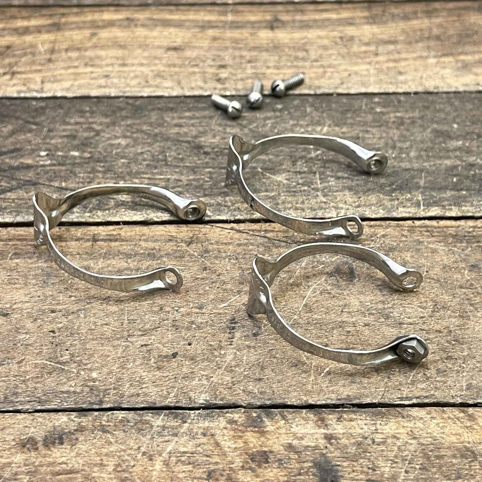 Vintage Campagnolo Cable Guide Clamp NOS Wing Brake Clips Italy Top Tube Bike
