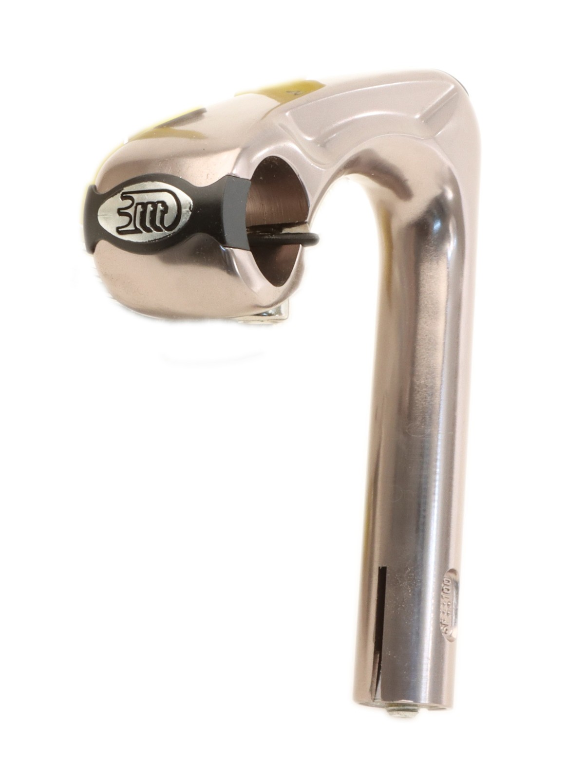 3ttt 1″ 2002 EVOL 22.2mm Quill Stem 100mm 26mm Clamp Silver -17° 3T NEW NOS