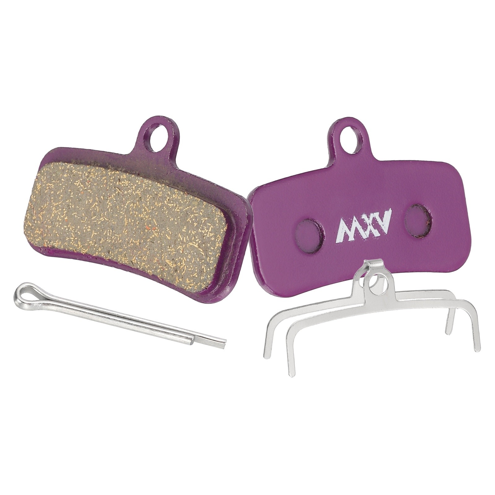 Disc Brake Pad 1.56″ x 0.65″ Bike Brake Pads with Spring and Pin, Purple