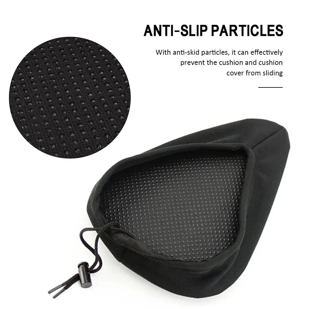 Soft Padded Bicycle Wide Seat Cover Gel Cushion Sporty For Mountain Bike Saddle