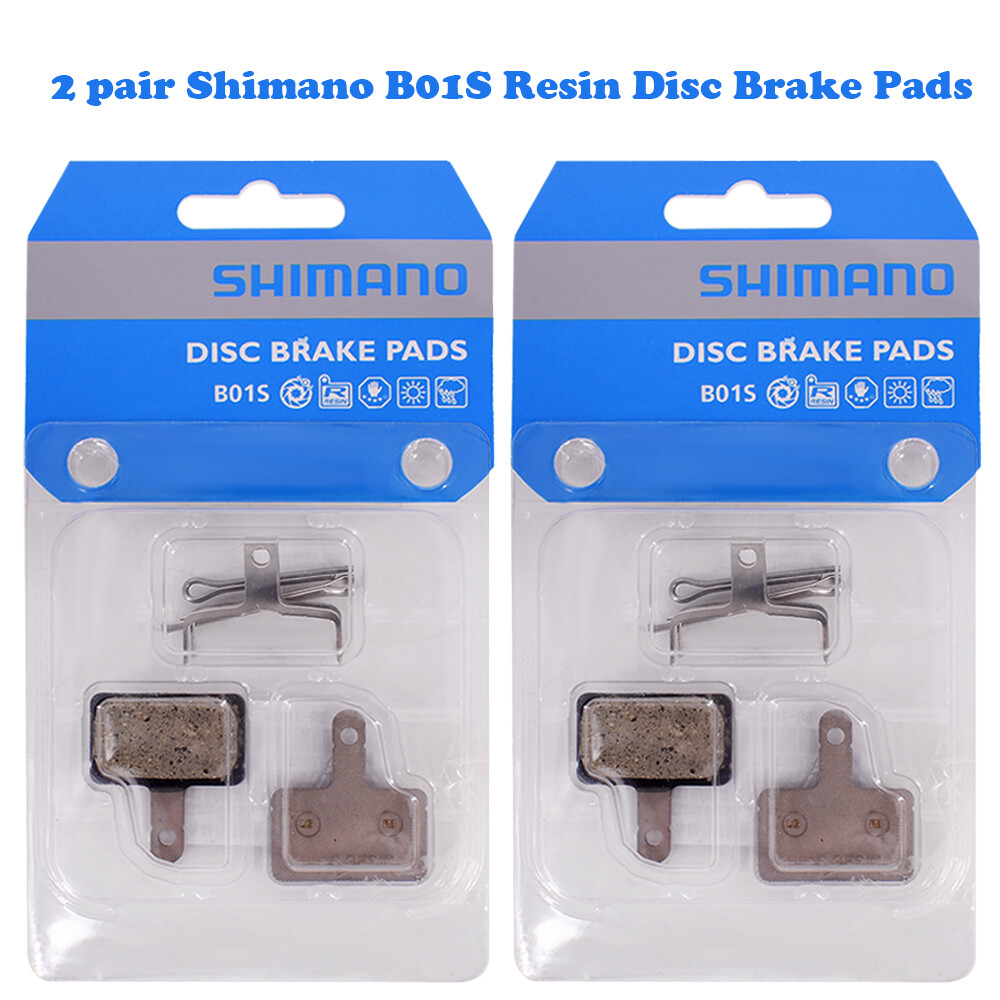 2 pair Shimano B01S Resin Disc Brake Pads For M315 M355 M395 M465 Acera Alivio