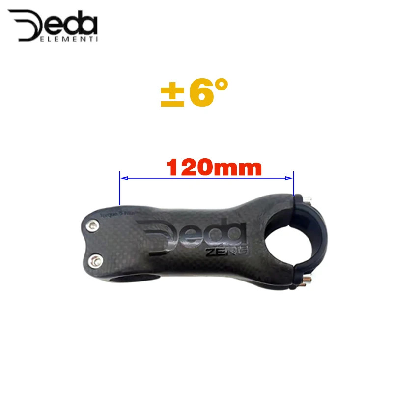 6 17 Angle Road Carbon Bicycle Stem 31.8*70-130mm Mountain Bike Carbon Stem