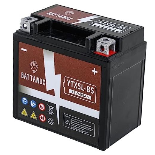 Battery & Motorcycle Battery, Sealed SLA/AGM 12V5Ah YTX5L-BS
