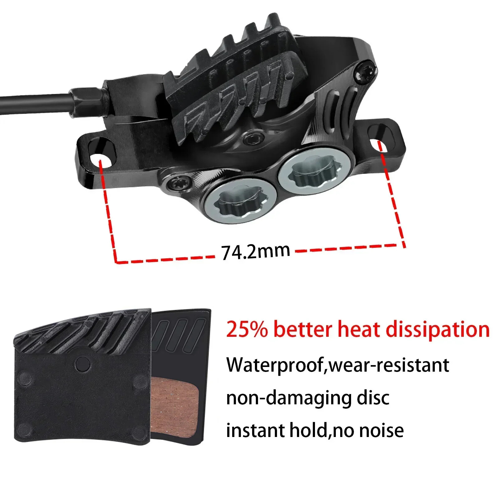 Mountain Bike Hydraulic Brakes Mineral Oil Disc Brake Caliper 800/1550mm