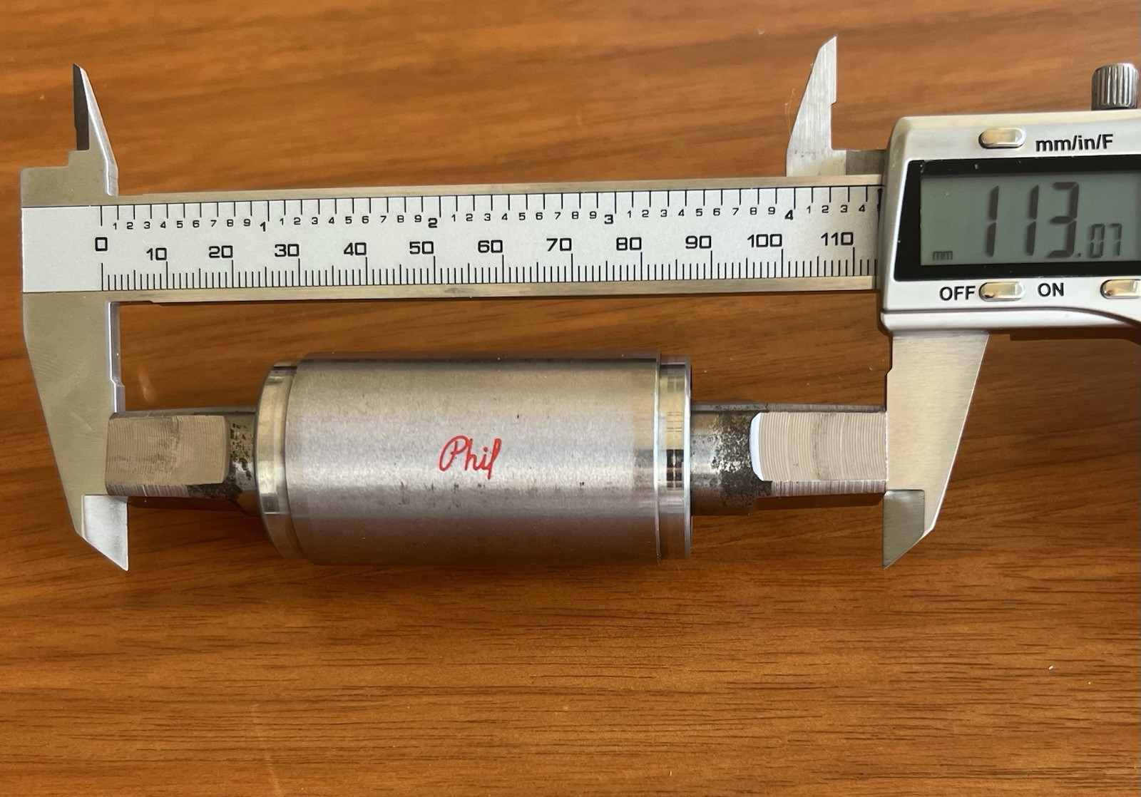 Vintage Phil Wood 113mm Square ISO Tapered Bottom Bracket – Used/Good Condition