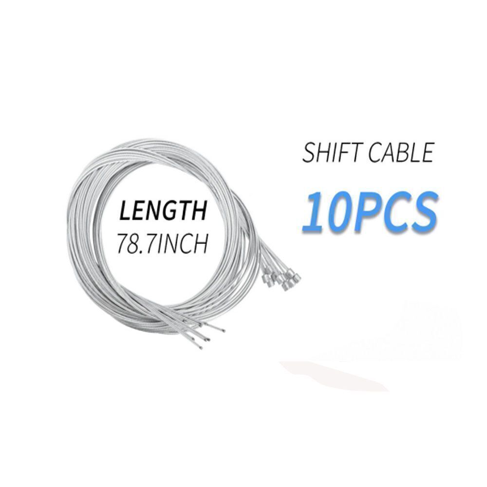 10PCS Universal Mountain Bike Brake Cable Gear Shift Cable Wire Set ,Complete