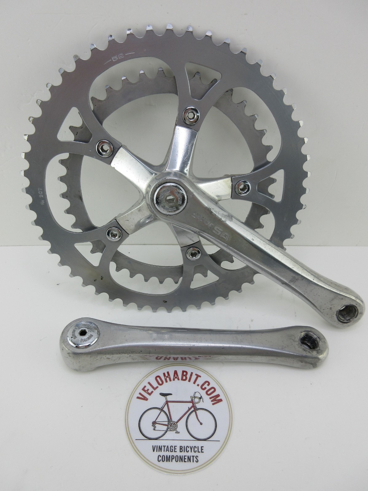 Sakae SA Crankset 170mm 52/40T Double Square Taper Vintage Road Japan