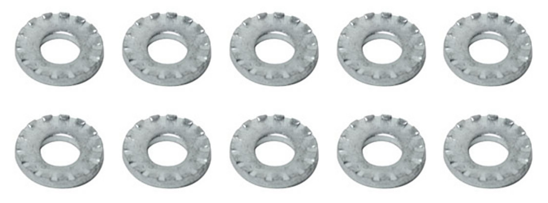 Wald 318 SERRATED steel washers for 3/8″ bicycle axles (PACK OF 10)