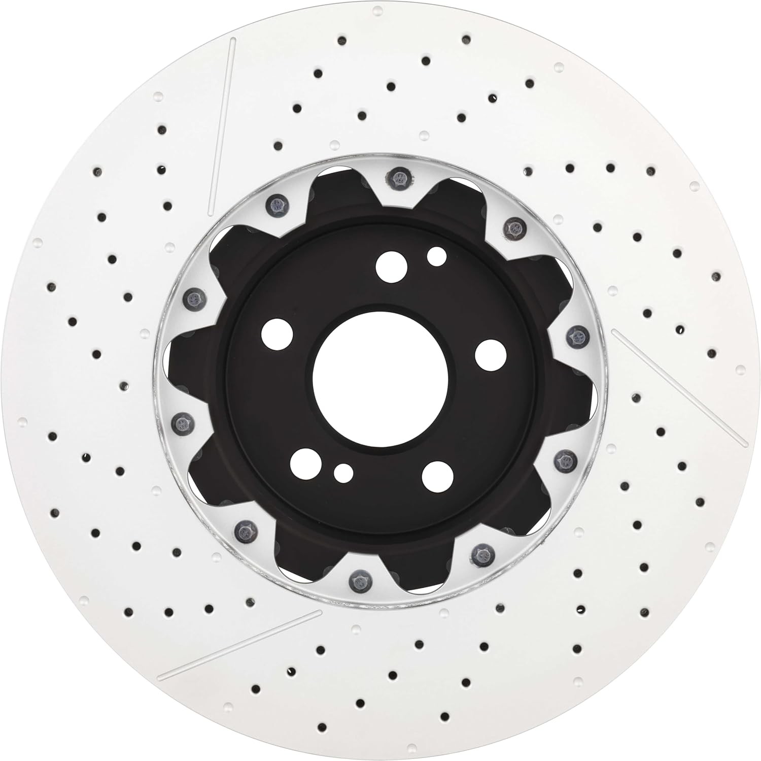 Brembo 09.9764.23 Floating two piece UV Coated vented drilled + Slotted Front Br