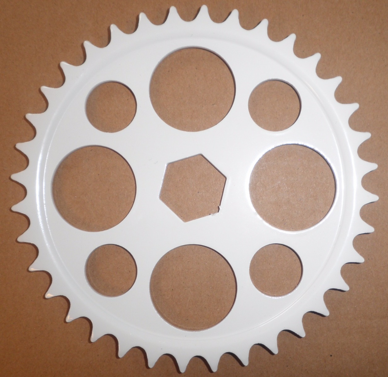 WHITE YOUTH JUNIOR BMX BICYCLE 36T CHAIN RING PARTS 365