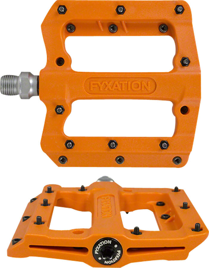 Fyxation Mesa MP Pedals – Platform, Composite/Plastic, 9/16″, Orange