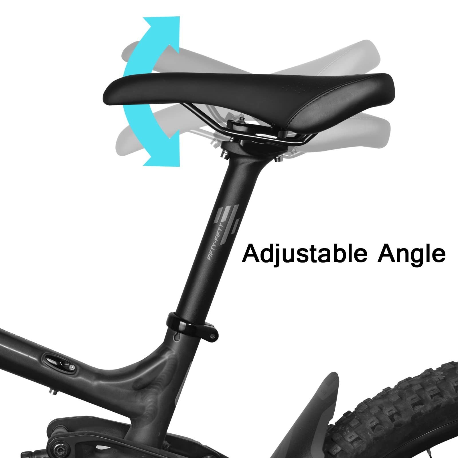 FIFTY-FIFTY Mountain Bike Seat Post, 27.2/30.9/31.6mm Aluminum Alloy Bicycle …