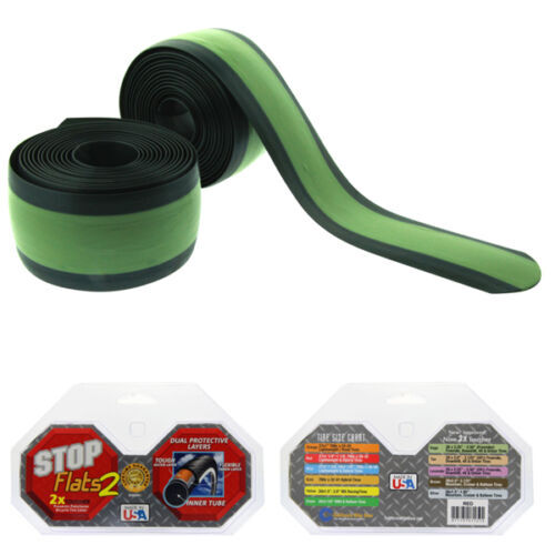 Stop Flats 2 Bicycle Tire Tube Liners 26″ 2.25 – 2.50 Sage Mountain Downhill