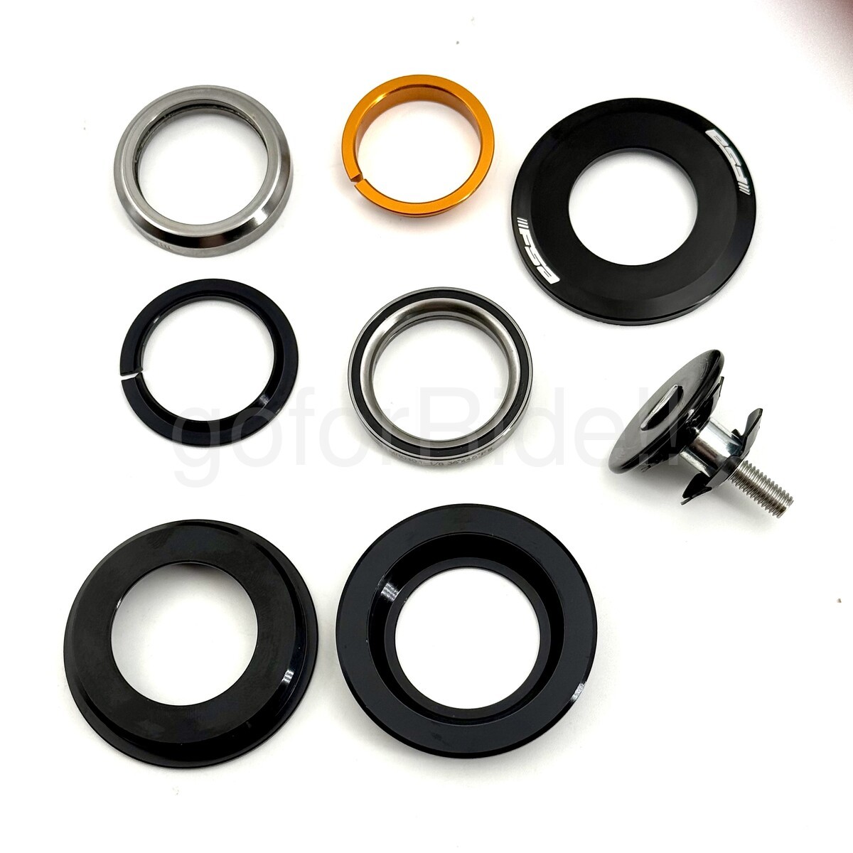 Fsa MTB Bike ZS Reducer Headset Orbit Z 1.5R,1.5~1-1/8″ Steerer+Top cap, OD 55mm