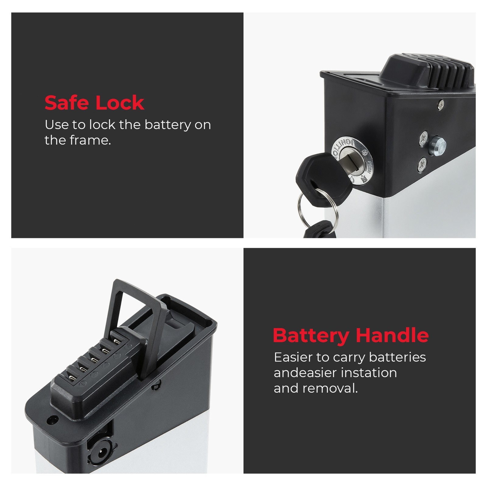Lectric XP 1.0 2.0 3.0 Models Ebike Battery 48V 11.6Ah Lectric Bike Battery