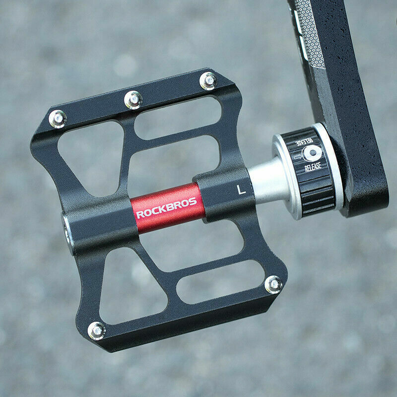 ROCKBROS Bike Pedals Quick Release CNC Seal Bearing Non-slip Pedals