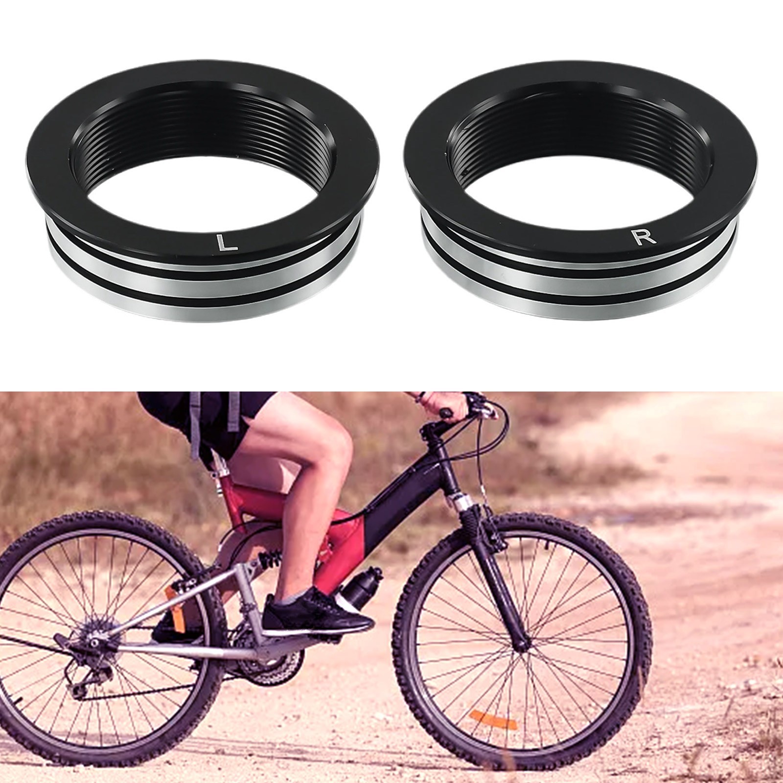 Bike Bicycle Bottom Bracket Conversion Adapter BB30 To BSA Converter 42mm New
