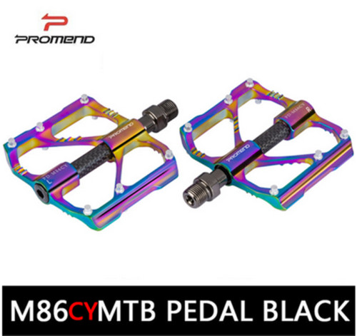 Promend Ultralight Bicycle Pedals Carbon Titanium MTB Road Bike Pedal 3 Bearings