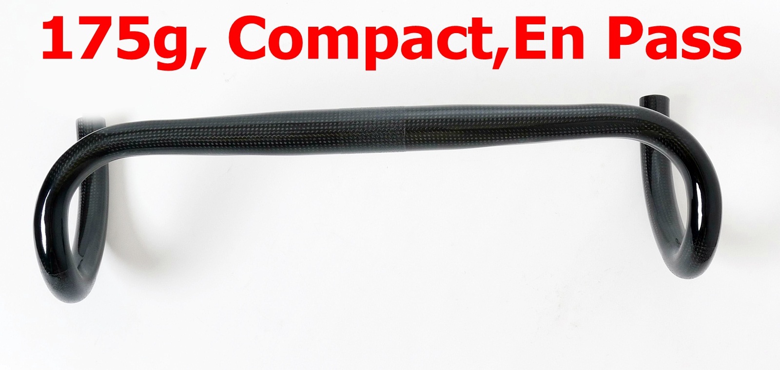 Ultralight 185g,31.8x440mm 3k carbon Compact Road Bike handlebar Black mr-ride