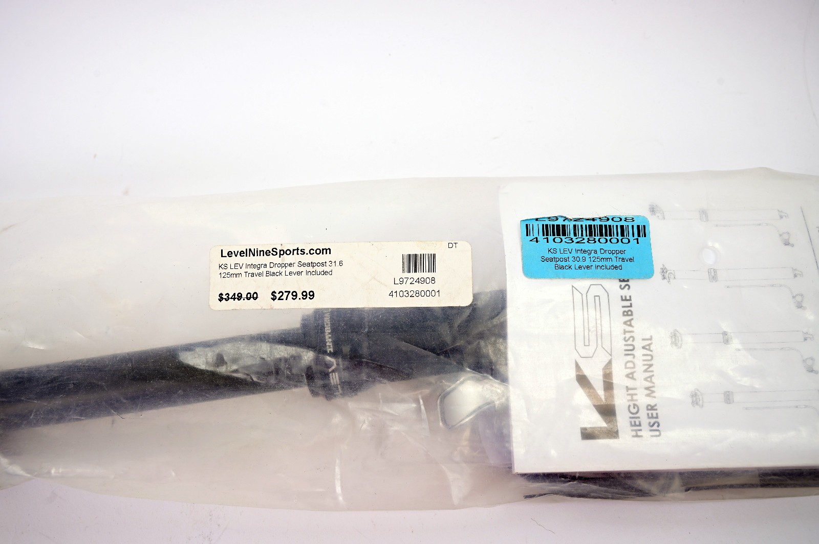 KS LEV Integra MTB Bike Seatpost Dropper Post 31.6x430mm, 125mm Travel