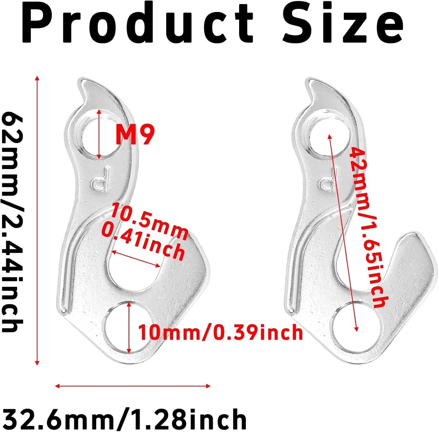 Universal Derailleur Hanger Replacement Part for Most Bicycle Models