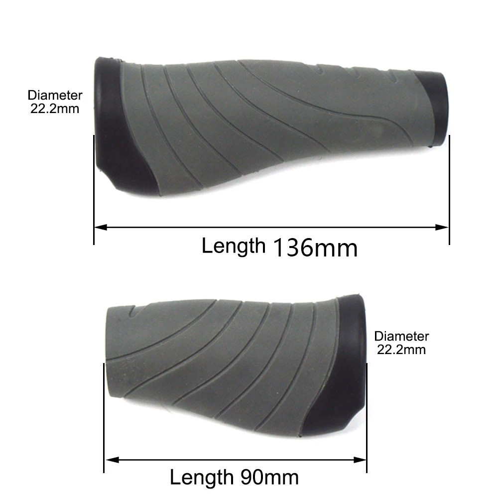 ycle Grips Long Short 137mm 93mm Handlebar 22.2mm Rubber Casing Sheath Hand