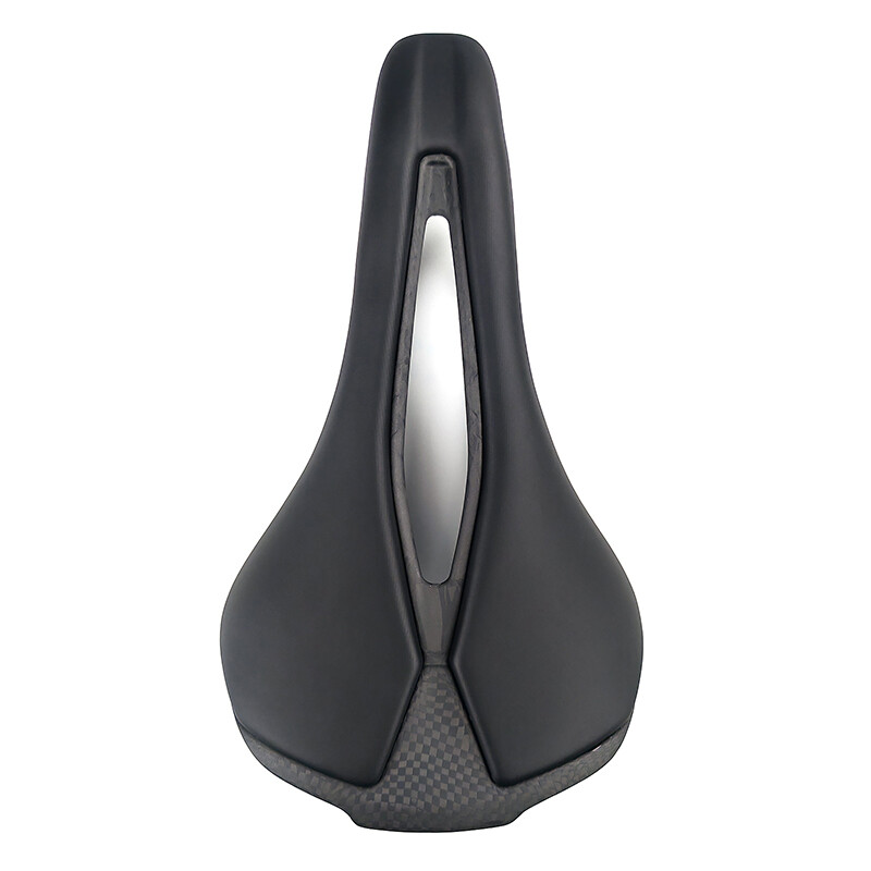 Carbon Fiber Saddle Leather Mountian Road Bike Seat 7×9 Oval Rail 250*140mm 115g