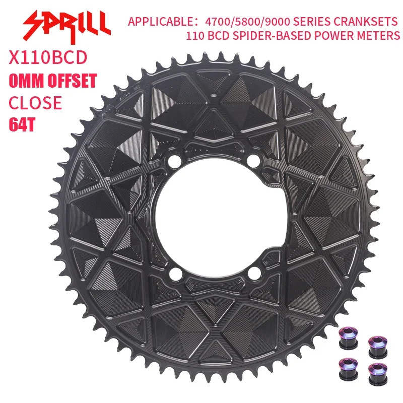 110BCD AERO Narrow Wide Chainring 54-66T Bicycle Chainwheel 9-12speed Sprocket