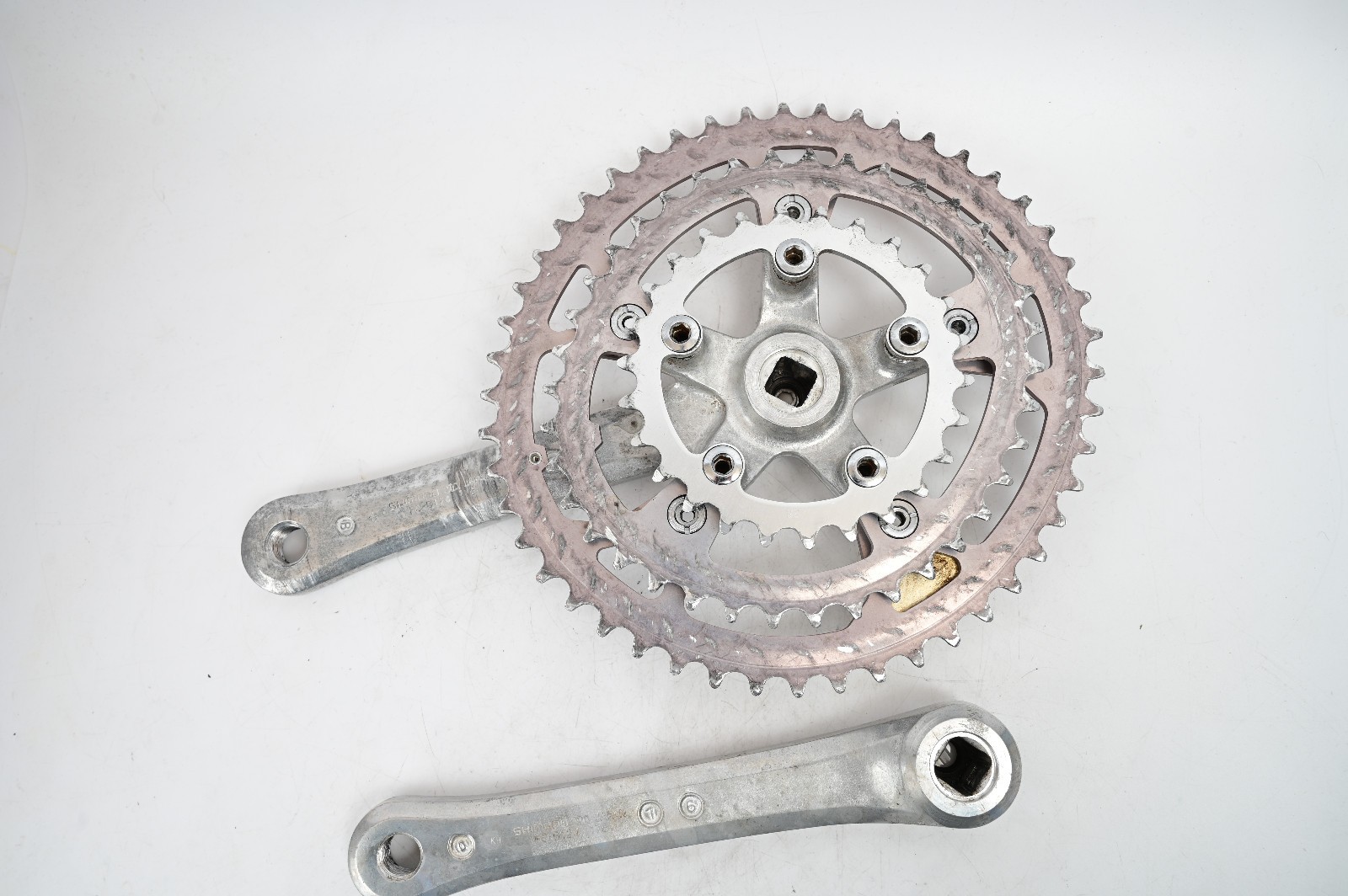 Shimano FC-B124 Biopace Triple MTB Bike 175mm Cranks Crankset 110BCD 48/38/26t