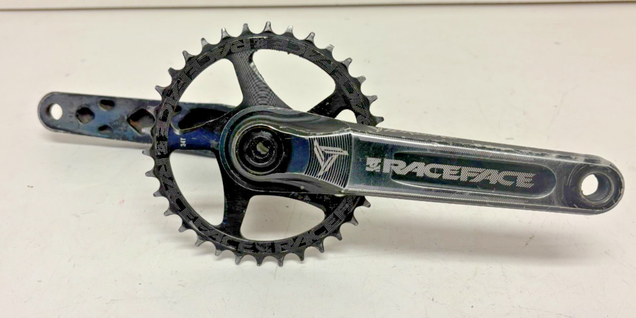 Raceface Turbine BB30 175mm Black Aluminum Mtn Bike Crankset 34-Tooth Chainring