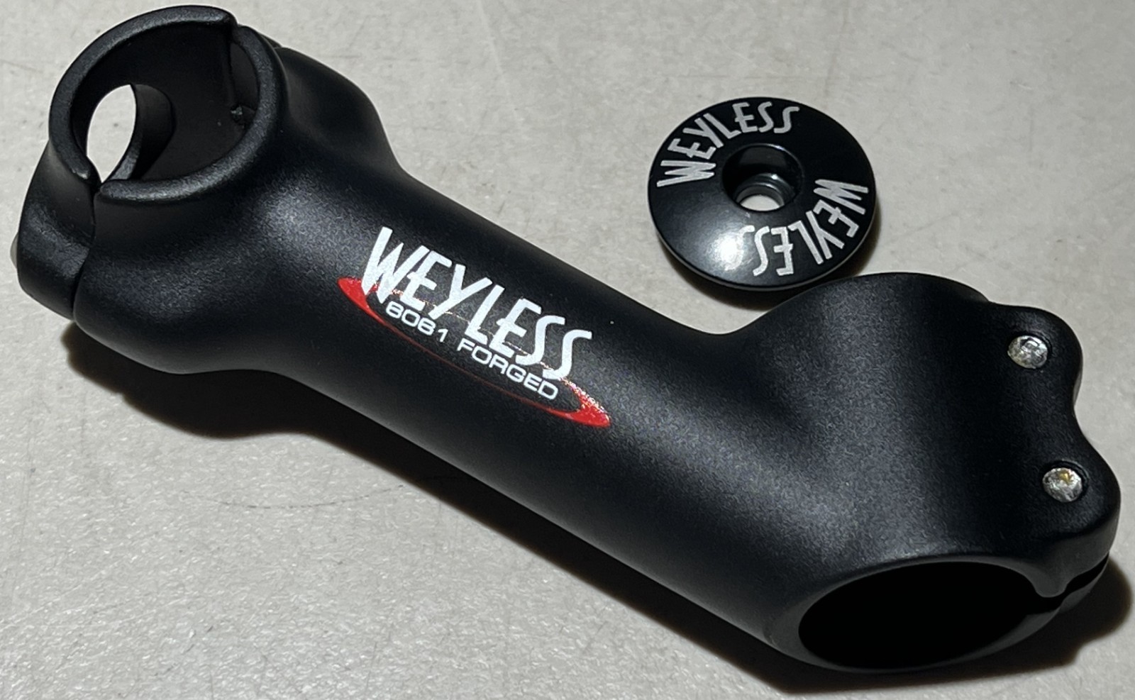 Weyless Threadless Stem 105mm, 1″ Handlebar Clamp 1-1/8″ Steerer, +45 deg.