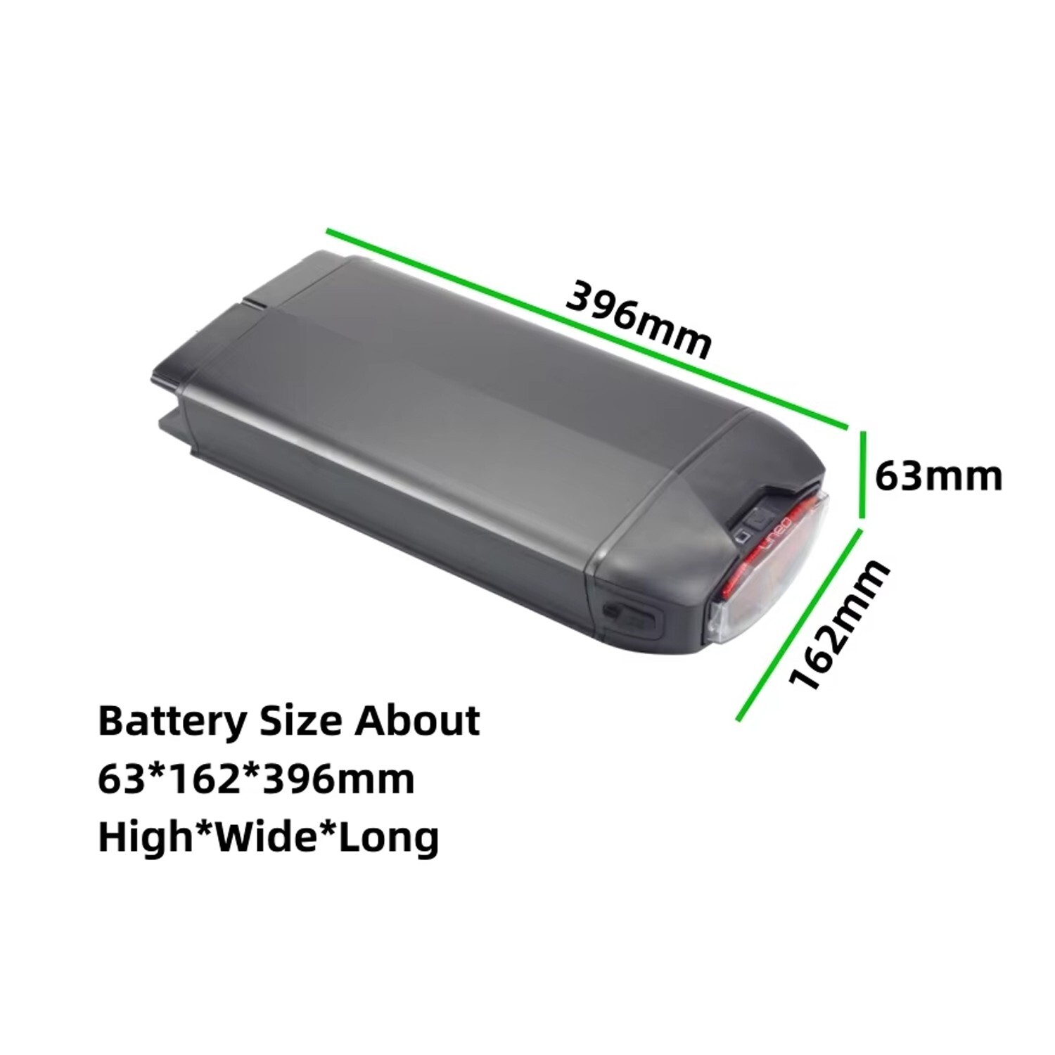 60V 15Ah 900Wh Rear Rack Carrier Battery Replacement for Wired Freedom Ebike