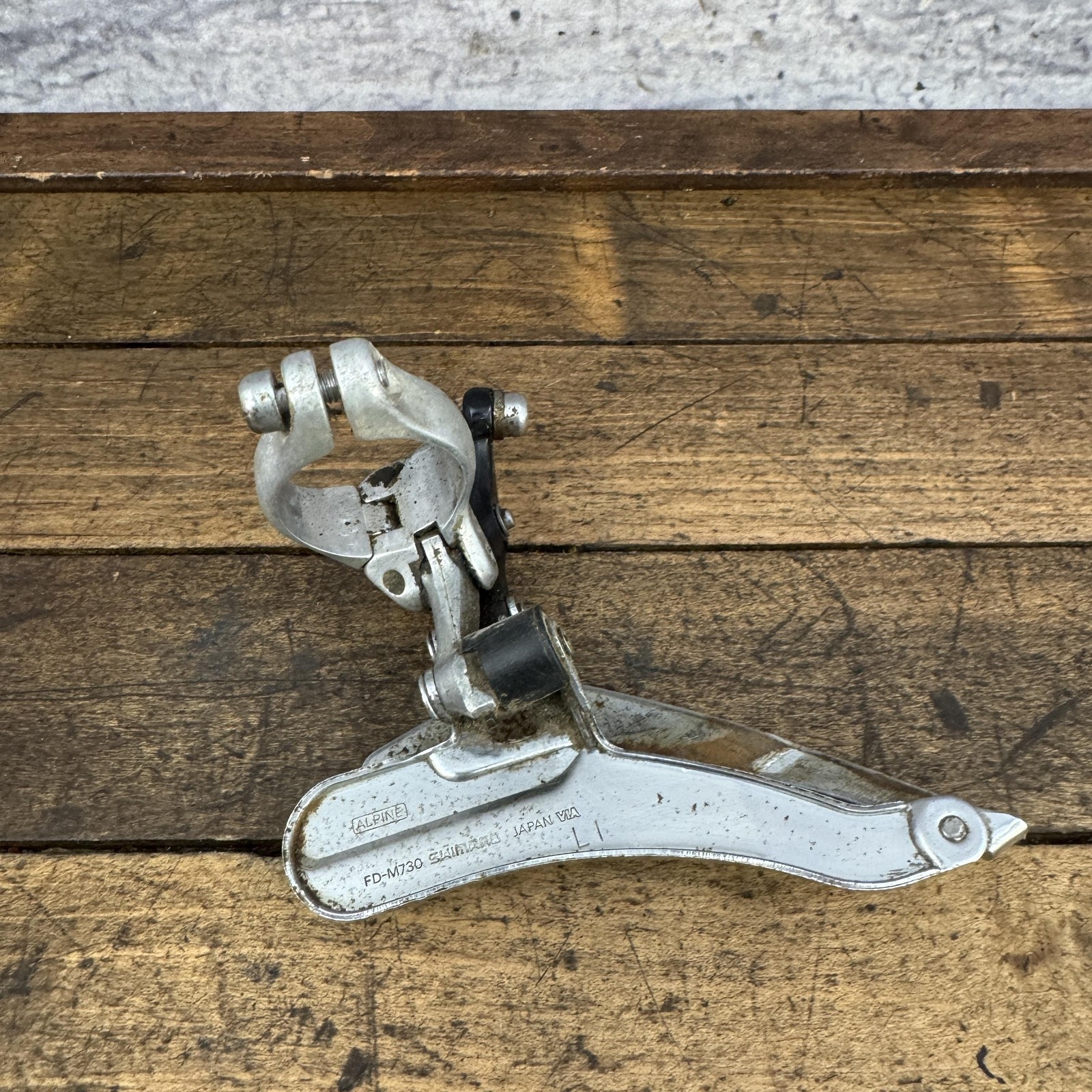 Vintage Shimano Deore XT FD-M730 Front Derailleur 28.6 Clamp Triple Alpine MTB