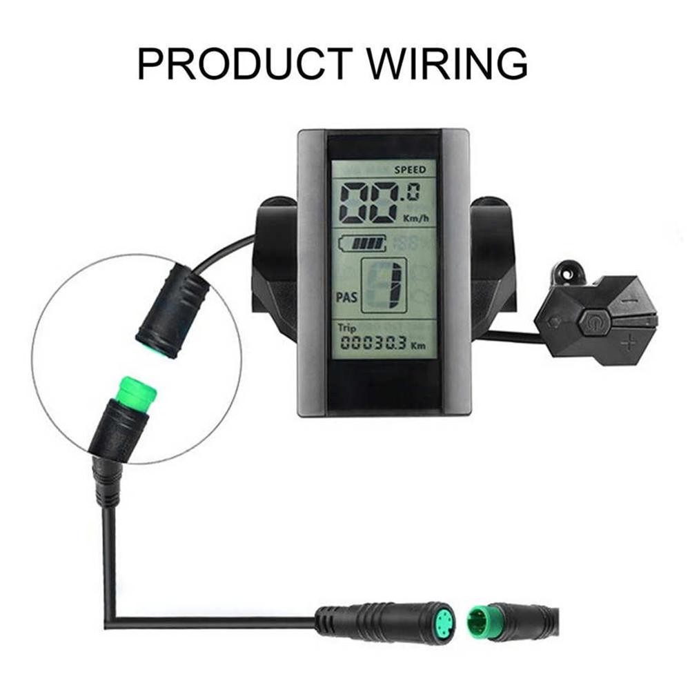 90CM E-bike KT/Bafang Display Waterproof Extension Cable Male To Female 5Pin SDE