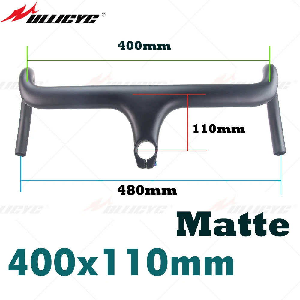 Carbon Bike Internal Wiring Integrated Drop Bar for 28.6mm Fork Tube with Spacer