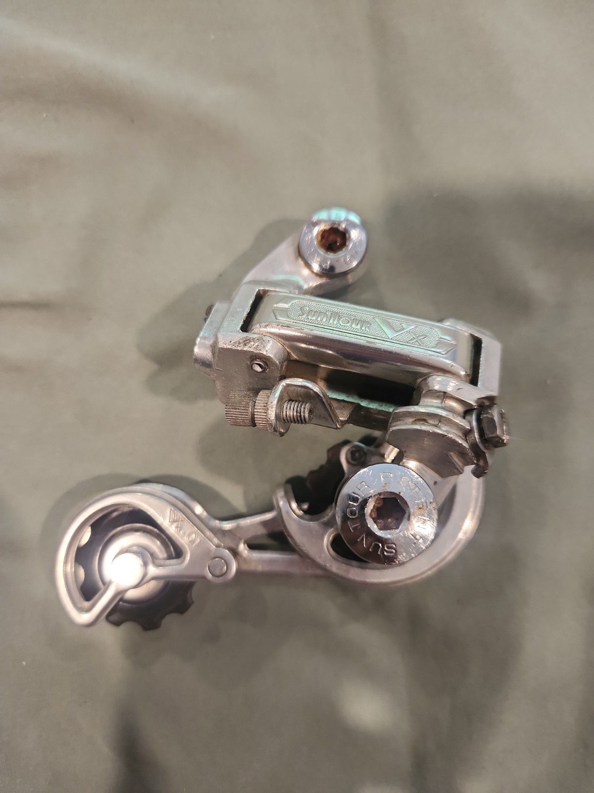 Suntour VX GT Rear Derailleur Vintage Alloy, Long Cage, Bolt-On for Touring