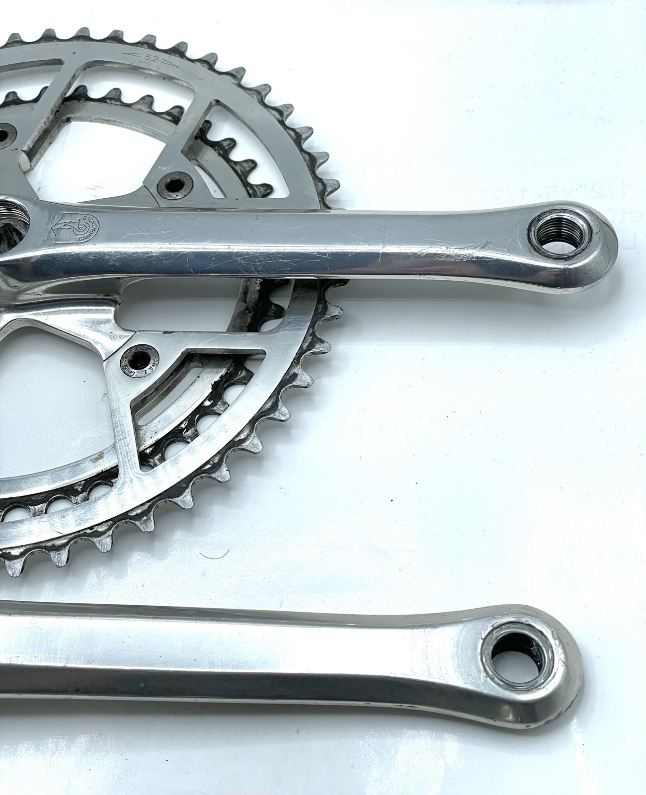 Campagnolo Triomphe Crankset 170mm 52/42 ISO Square Taper Vintage Campy Italy