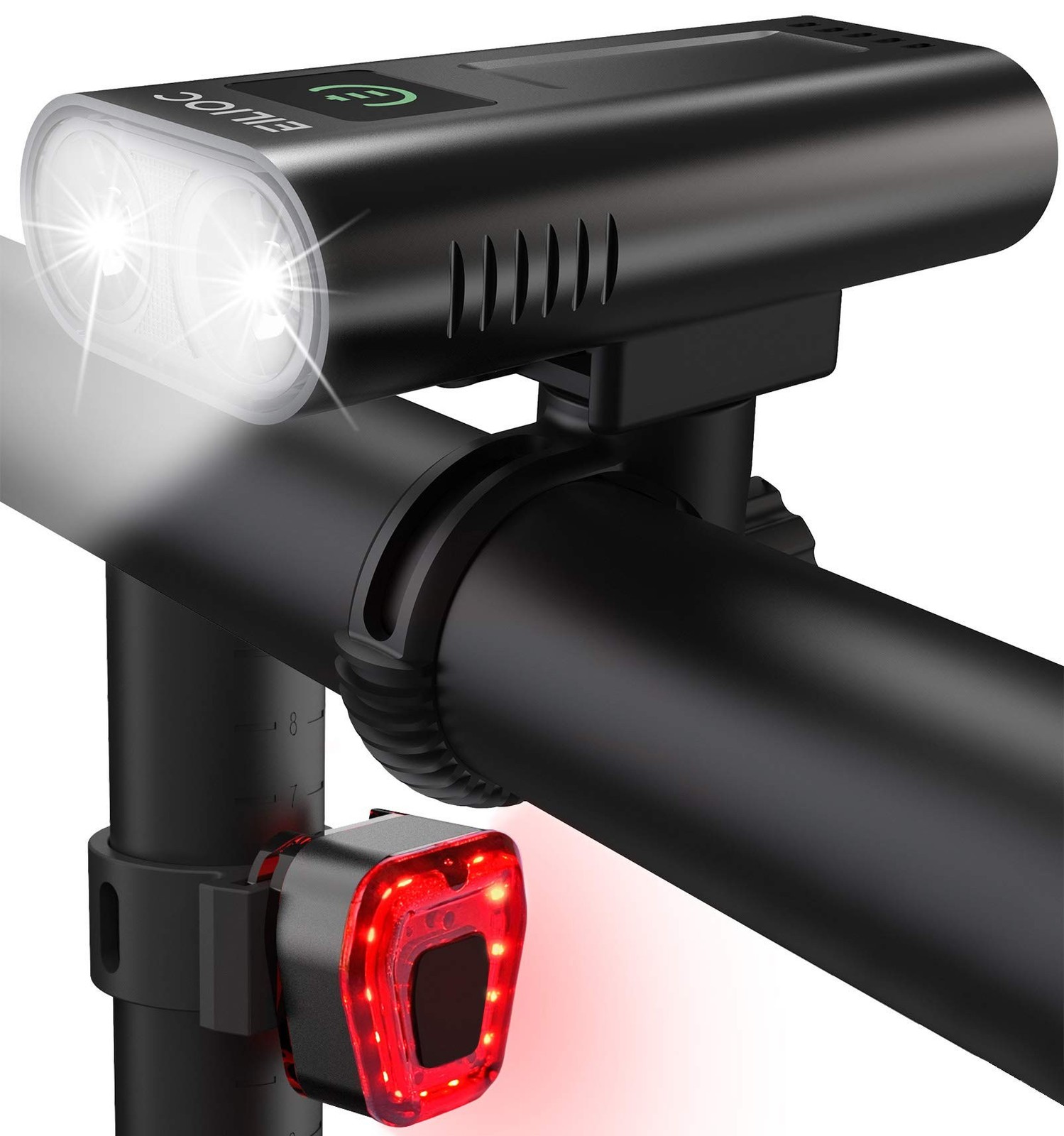 6400mAh Bike Lights for Night Riding, USB C Rechargeable Bicycle Headlight an…