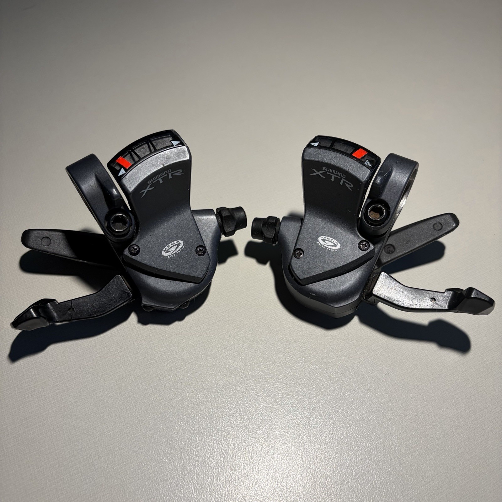 Vintage Shimano XTR 3×9 Speed SL-M952 Shifter Set, Shifters Mega 9 Triple