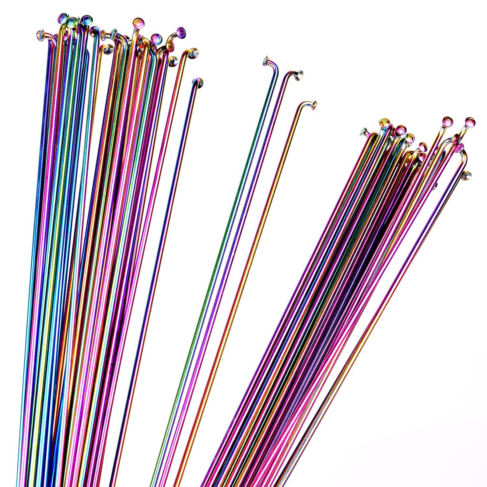 Ultralight J-Bend Colorful Stainless Bicycle Bike Spokes with Brass nipples NeFq