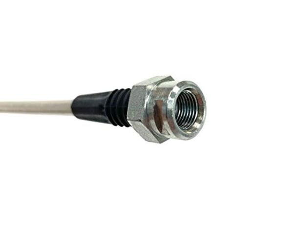 Universal Rear Braided Stainless Brake Hose, 21″ Long with mouting 21 Inches