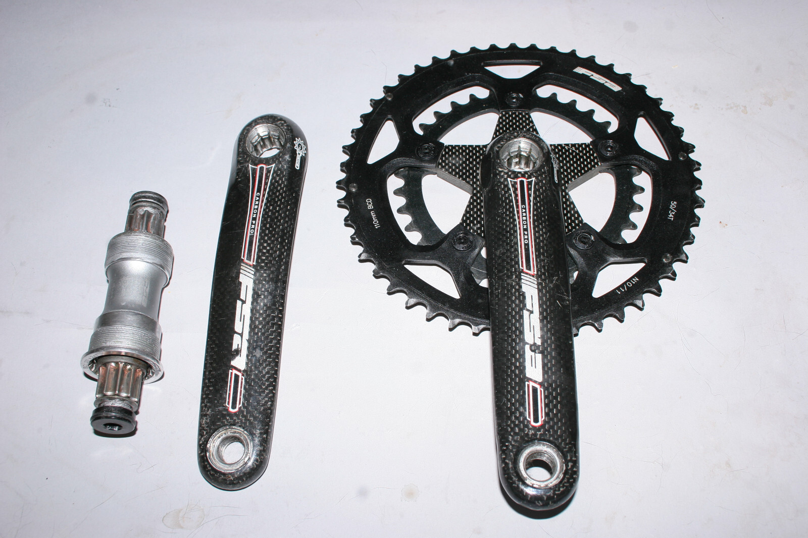 FSA Carbon Pro Crankset (50/34T) with Platinum Pro Ti BB