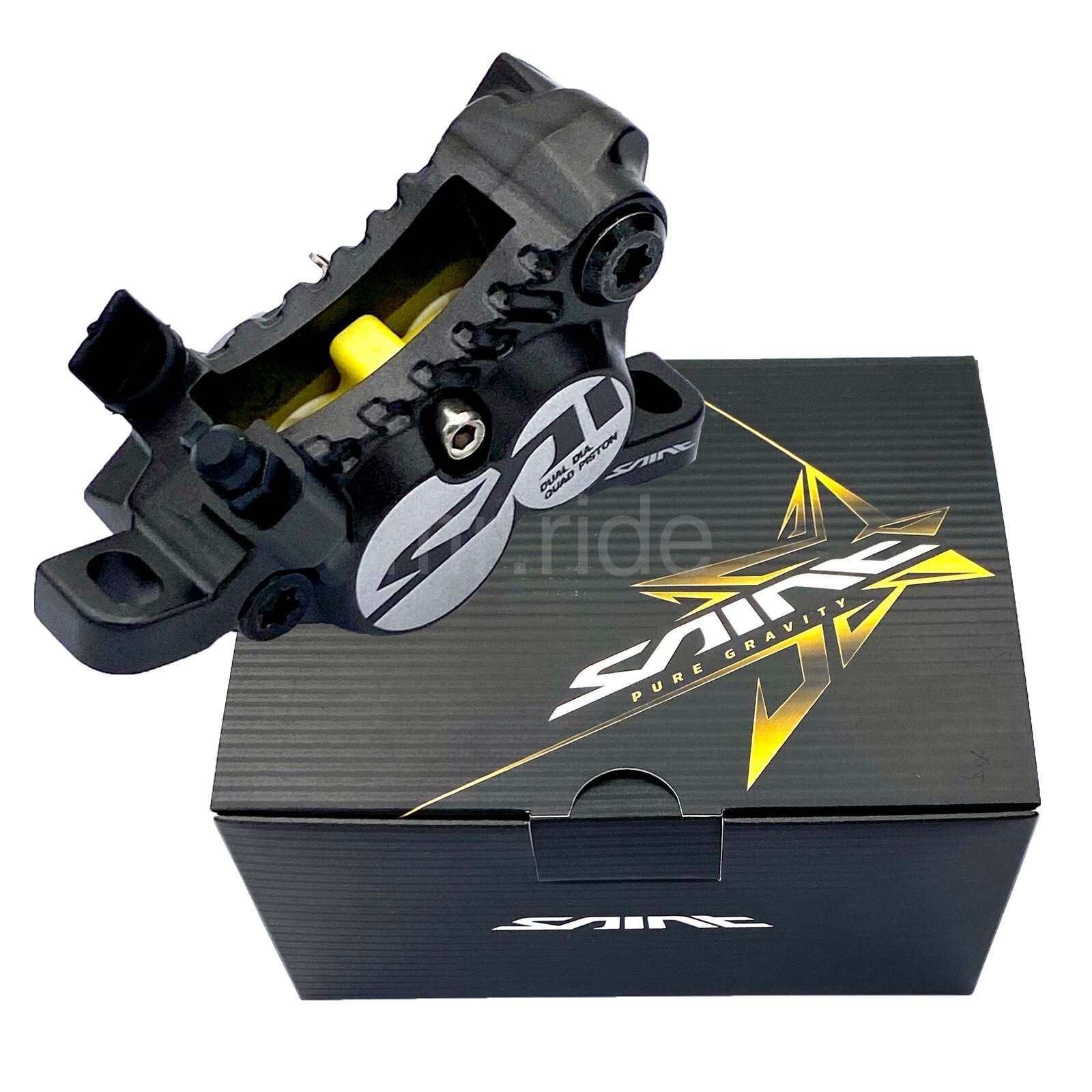 Shimano Saint Bike Brake Caliper BR-M820 4-Piston, Post Mount for Front or Rear