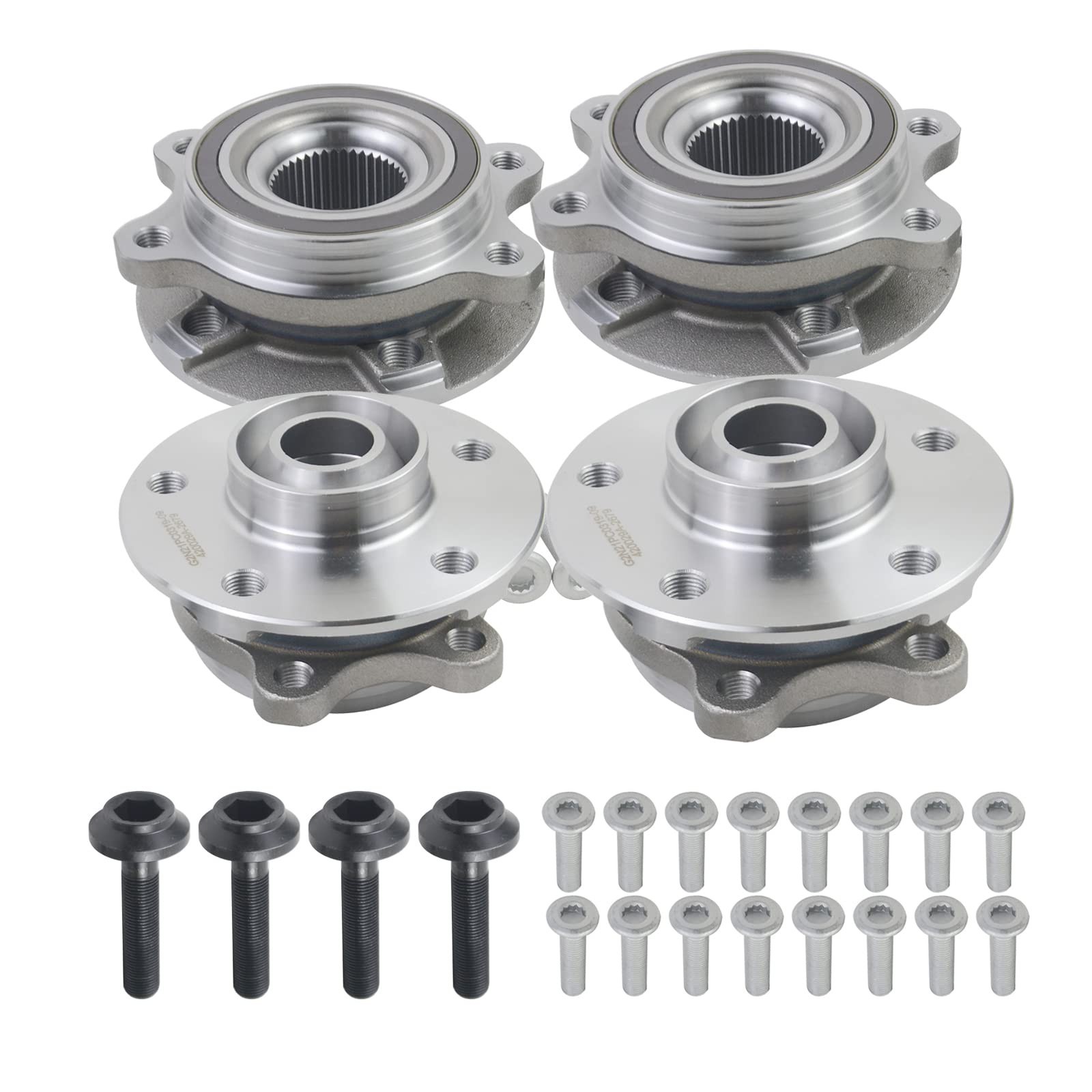 513301 Front & Rear Wheel Hub and Bearing Assembly Replacement for 2009-2015 …