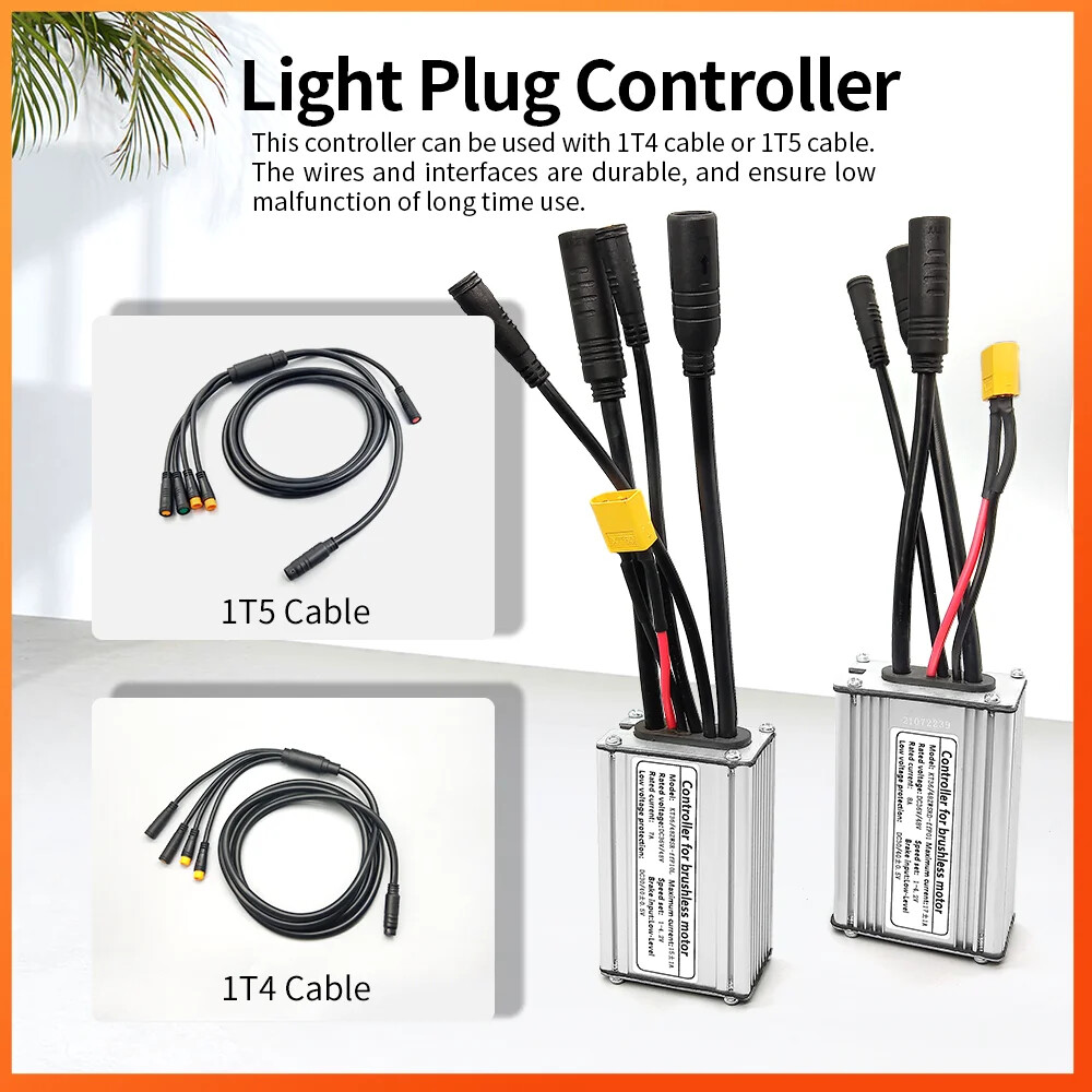 Electric Bicycle KT Controller 36V 48V Waterproof Brushless 250W 350W 500W 1000W